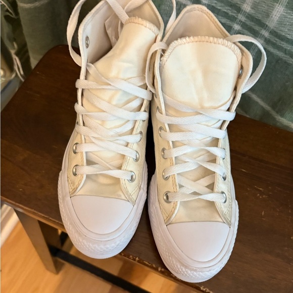 Converse all star lift High-Top Sneakers - Cream size 5 - Picture 3 of 7